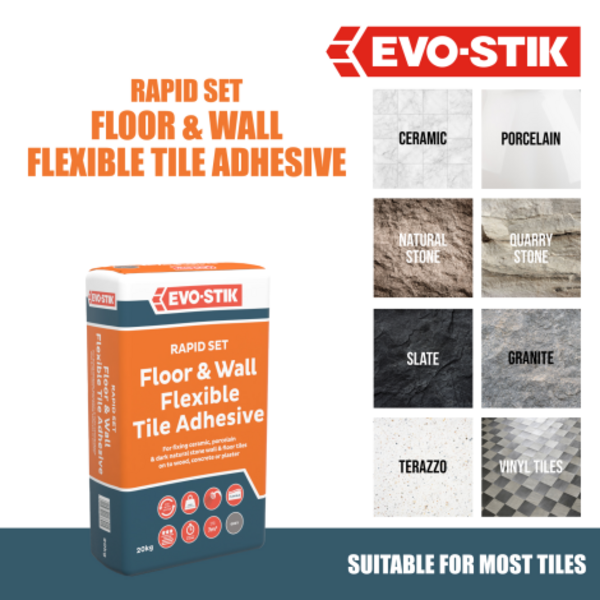evostik uk Rapid Set Floor Wall Flexible Tile Adhesive product image