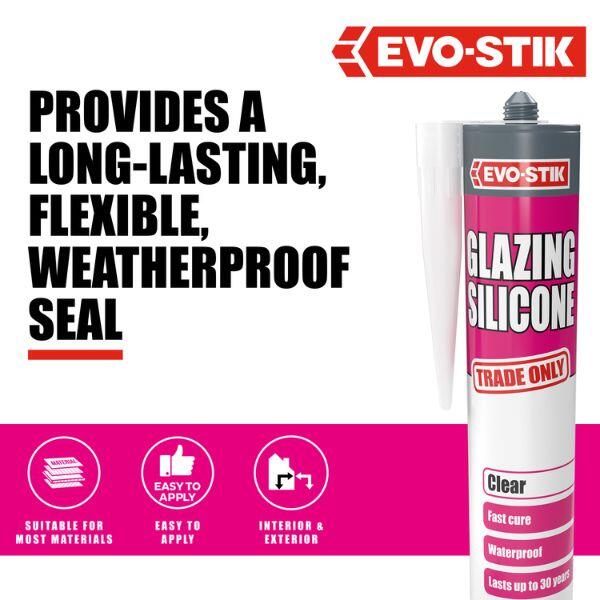 EVO-STIK Glazing Silicone Sealant 4