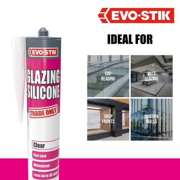 EVO-STIK Glazing Silicone Sealant 6