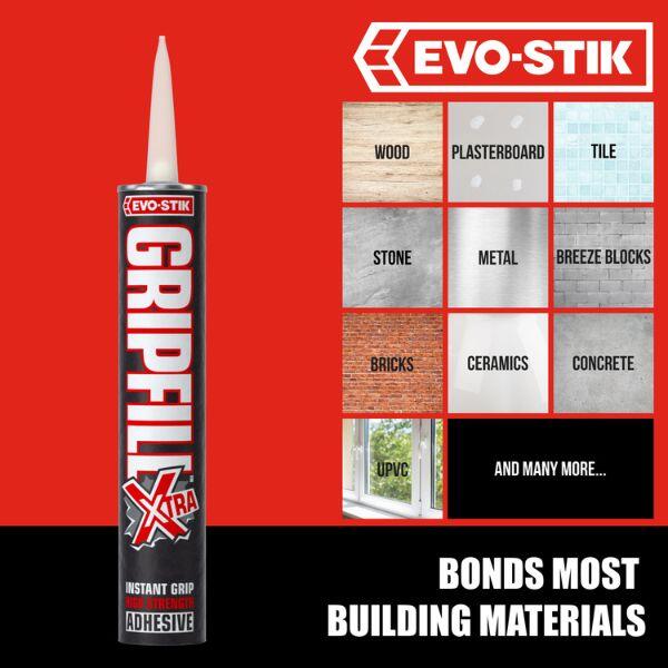 EVO-STIK GRIPFILL™ XTRA Instant Grab Gap-Filling Adhesive 4
