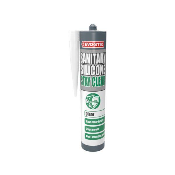 EVO-STIK Stay White/Stay Clear Sanitary Silicone Sealant 2