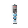 Evostik Sticks Like Waterproof Sealant cartridge in white shown as a product packshot on a neutral background, highlighting a flexible, paintable, mould-resistant waterproof sealant that adheres to wet surfaces.